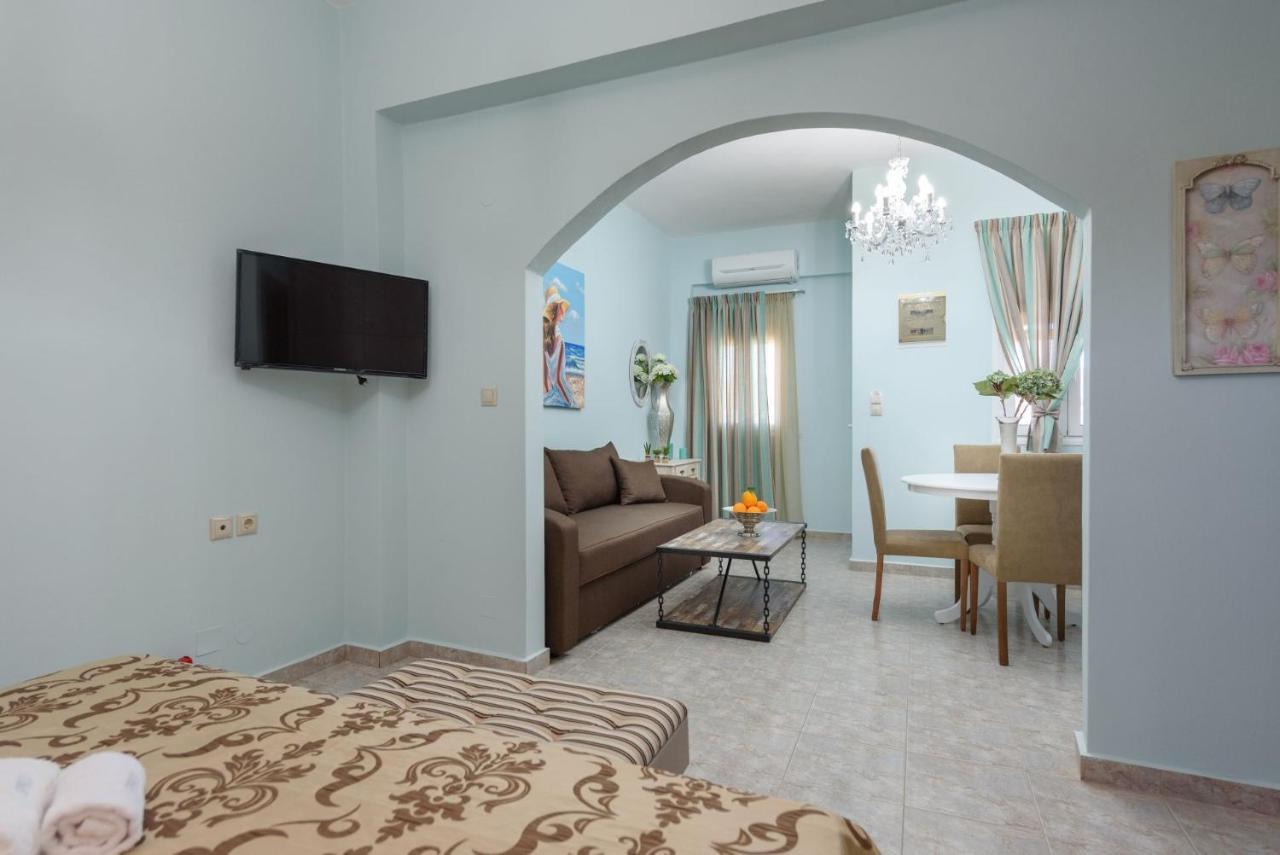 Spyros Apartments With Pool Kalamaki  Ngoại thất bức ảnh