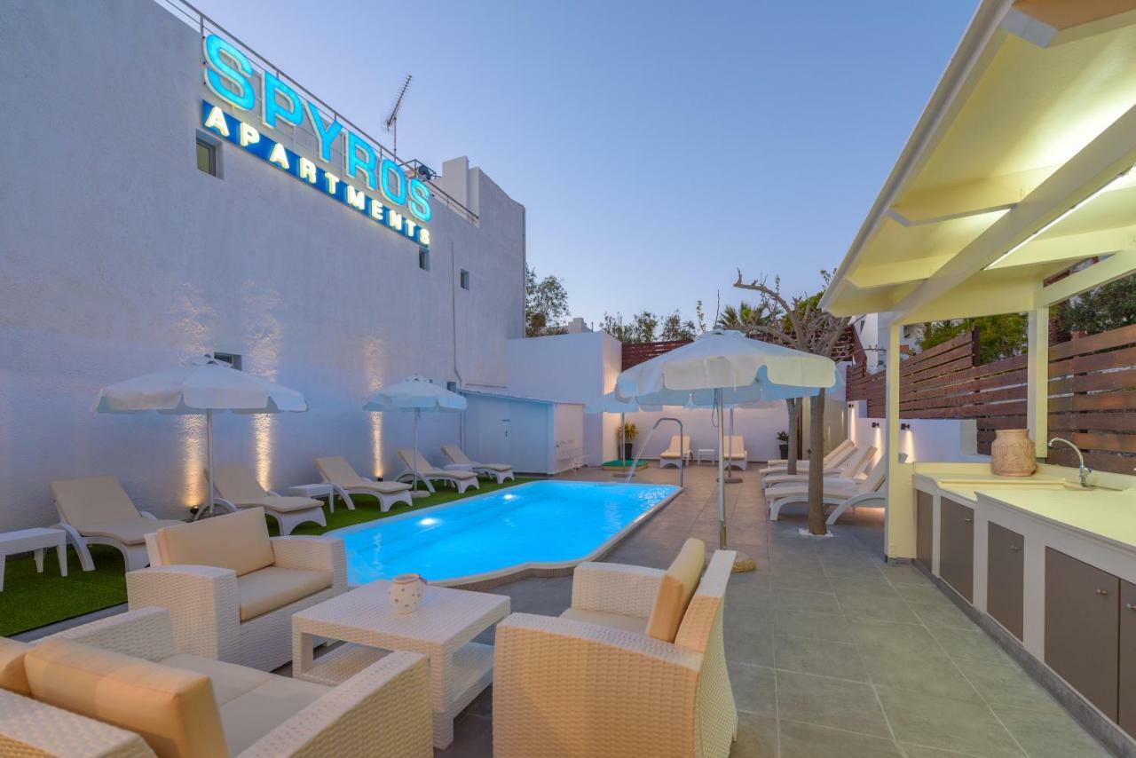 Spyros Apartments With Pool Kalamaki  Ngoại thất bức ảnh